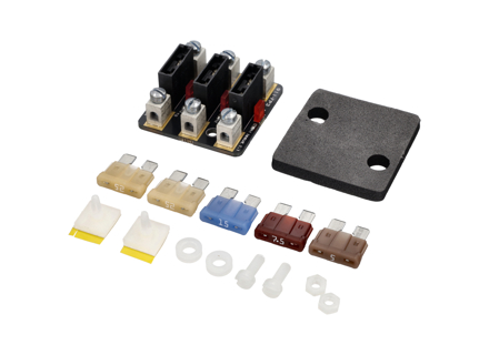 PANNELLO FUSIBILI POSTERIORE NEL VANO MOTORE A 3 VIE con LED Indicatori di guasto fusibile Classic Retrofit - 91161209305, 91161209306