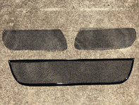 Complete front bumper grille wire mesh set. Porsche 997 Gen 1