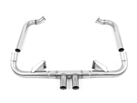 Milltek Sports Exhaust Rear Silencer Delete With Polished Trims. Porsche 718 Boxster GTS / Cayman GTS - 982251052F, 982251052E, 982251052G, 982251052J, 982251051D, 982251051K, 982251051F, 982251051G, 982251051J, 982251051L, 982251052L - SSXPO134