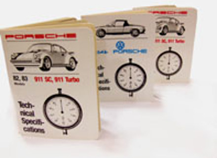 Technical Specifications Book. Porsche 911 3.0SC & 930 3.3 Turbo