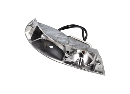 Indicator Unit Front Metal Casing. Porsche 911 1969-73 - PCG63193520, PCG63193620, 901.631.402.04, 90163140204, 901.631.401.04, 90163140104 - LI.005.004, LI.005.005