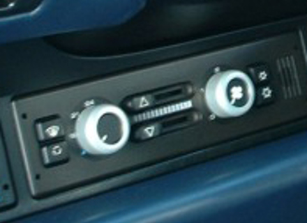 Alloy Heater Knob covers. Porsche 964 / 993 / 944 / 968 - 911680HC993