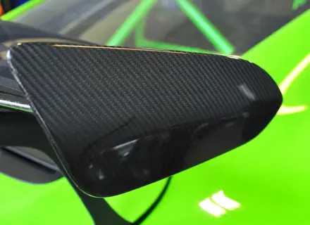 Piastre terminali dello spoiler posteriore in fibra di carbonio. Porsche 991 GT3RS - 99151246391, 99151246392, 99151246491, 99151246492 - C3-991RS-012