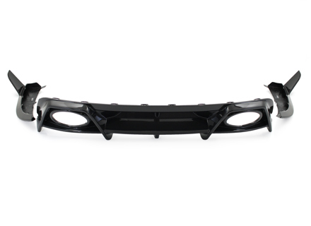 Rear diffuser in dry carbon fibre. Porsche 992 turbo / S - 992807983LOK1 - ML-PZJ077-PRO