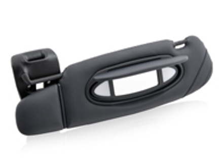 Zonneklep, Leder, Links, in Metropole Blue. Porsche 996 C2/C4 - 99673198003G11