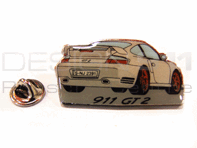 白色“保时捷 911 GT2”徽章 白色“保时捷 911 GT2”徽章