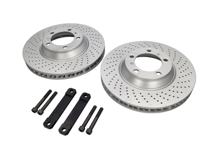 FRONT Brake Disc UPGRADE to 350mm Package Porsche 996C4S / 996 Turbo - 99735140101, 99735140201