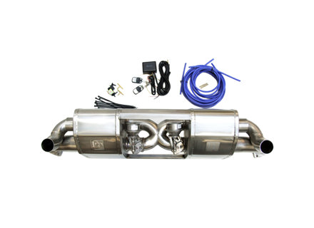 DesignTek 前消声器 X-Pipe 排气管带 valvetronic 开关保时捷 991.1 - 115280-01, 99111133105, 99111133107, 99111133104, 99111133106