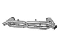 Silenziatore di scarico sportivo bypass x tubo con convertitori catalitici. Porsche 997.2 turbo - 99711102730, 99711102731, 99711102732, 99711300930, 997113009AX, 99711301030, 997113010AX - 9M99711102732