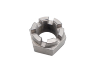 Rear wheel hub castle nut. Porsche 911 / 912 / 914 - 90133280601, 90133280600