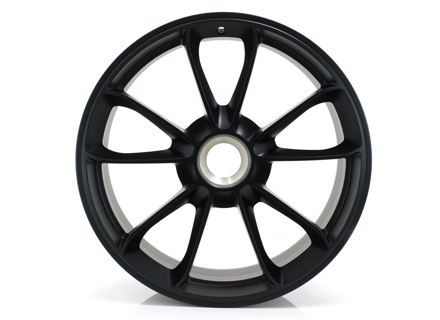 Rear 20' GT3 alloy wheel, in Matt black. Porsche 991.2 GT2 - 99136216282JE1, 99136216282, 99136216883JE1, 99136216883