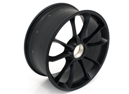 Front 20' GT3 alloy wheel, in Matt black. Porsche 991.2 GT2 - 99136216883JE1, 99136216883, 99136216282JE1, 99136216282