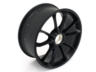 Front 20' GT3 alloy wheel, in Matt black. Porsche 991.2 GT2 - 99136216883JE1, 99136216883, 99136216282JE1, 99136216282