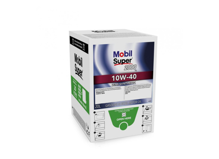 Olio motore Mobil 10W/40 Super 2000 20 litri in confezione - 10W-40, 10W/40, 10W 40, 202428