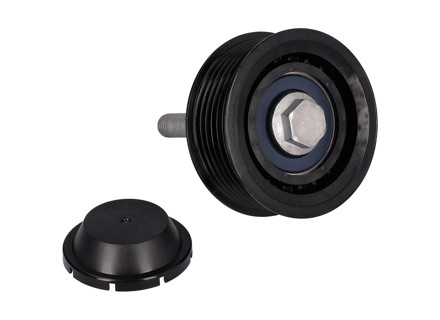 Belt idler pulley deflection roller. Porsche 958 Cayenne 3.6L / 970 Panamera 3.0L - 94610211876, 94610211875