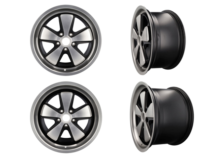 19' Fuchs Alloy Wheels SET OF 4 in Silver 8.5J & 11J For Porsche Car - 999362S198556, 999362S191151