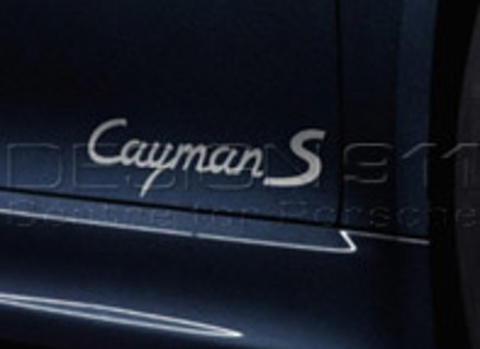 Model designation on doors. Porsche 981 Cayman - 98104480071041, 981044800701V04, 98104480071V04