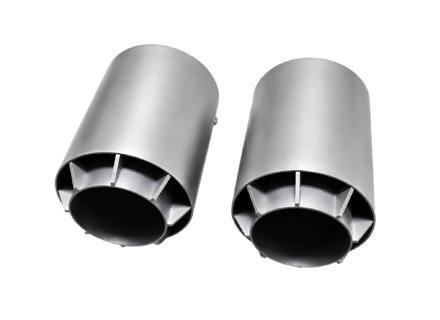 935 Style Titanium Tailpipes - Set of 2. Porsche 718 Boxster / Cayman GTS 4.0L (Incl. Spyder/GT4)  / 991-2 Carrera - 9P1251187K, 9P1251187L, 9P1251188K, 9P1251188L, 982251187AH, 982251187AC, 982251187AJ, 982251188C, 982251188A, 982251188D, 982251187C, 9GT251187B, 9GT251188B, 99104420024, 99104420025