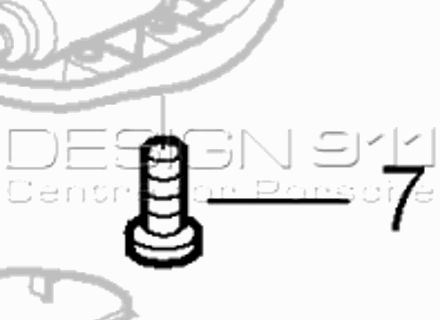 Cabriolet Hood Roof Catch Oval-Head Screw. Porsche 996 / 997.1 / 997.2 - 99907319509