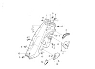 Stop buffer interior wheel arch trim 20x8x0.5. Porsche 970 Panamera - 99970354740