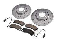 Kit de disques et plaquettes de frein avant. Porsche 718 Boxster GTS 4.0L / 718 Cayman GTS 4.0L - 9P1615301, 9P1615301J, 9P1615302, 9P1615302J