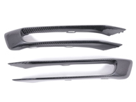 Séparateurs de conduits d'air de pare-chocs avant, fibre de carbone. Porsche 991.1 Carrera - E319