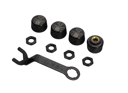 Bluetooth-bandenspanningssensor voor externe ventieldop.