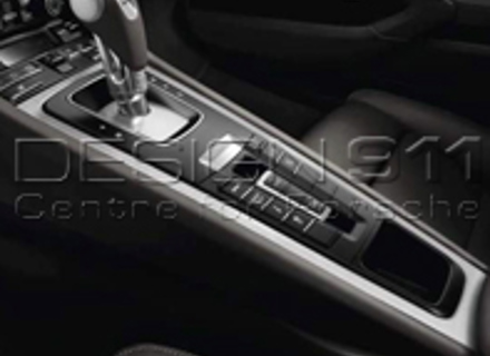 Centre Console Cover in BRUSHED ALUMINIUM. Porsche 991 / 981 Boxster/Cayman / 718 Boxster/Cayman - 99155398104U03