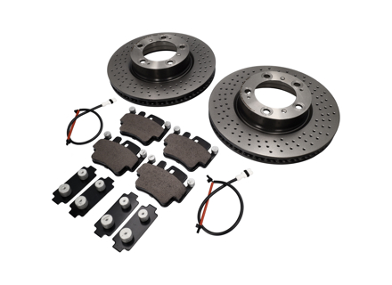 FRONT Brake Pads and Brake Disc Package for Porsche 996 Carrera - 99635294903, 99635108802, 99661236501, 99635140501, 99635140601, 99635294904, 99635140X01