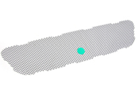 Ventilatierooster voorbumper, midden. Porsche 991 R / GT3 / GT3 RS - 99150571191