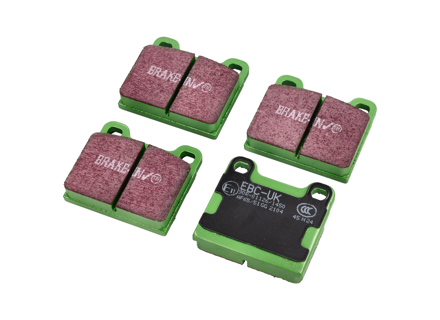 EBC GRÜNE Bremsbeläge. Porsche 911 / 912 / 914 / 924 - 91135295006, 91135295004, 94435195100, 91135295007 - DP2104