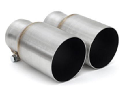 Uitlaat enkelwandige tips geborsteld roestvrij staal. Porsche 981 Cayman GT4 / 981 Boxster Spyder - 98111136160, 98111136161