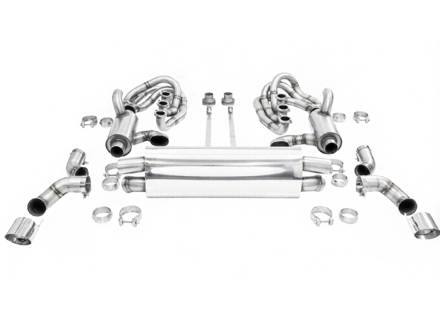 Impianto di scarico sportivo CARGRAPHIC GT, con collettori ID42 GT, con riscaldamento. Porsche 964 Carrera 2/4/RS - 96411104504, 96411104605, 96411104502, 96421103905, 96421103932, 96421104004