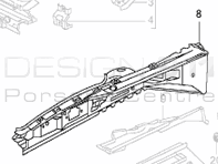 Front Inner Wing. Porsche 996 / 986 Boxster - 99650193500GRV, 99650193604GRV Front Inner Wing. Porsche 996 / 986 Boxster - 99650193500GRV, 99650193604GRV