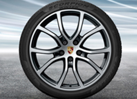21' Cayenne Exclusive Design Alloy Wheels & Winter Tyres Original Porsche - 9Y0044602L, 9Y0044617L, 9Y0044612L
