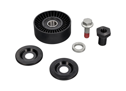Drive belt tensioning roller. Porsche 996 / Boxster 987 / Cayman 987C / 997 - 99710211700, 4149031008 - V45-0012