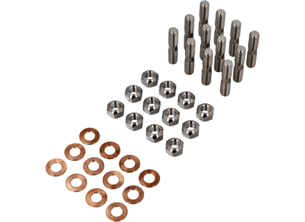 钛制排气头螺柱套件。保时捷 911 / 964 / 993 / 986 - 99906200602, 99908400201/2, 99908400201, 90006010601, 99907507100, 90037813100, 9990750710A, 99907507400, 90037813100, 90007428702, 99907353501, 99907358901 - SLTi121