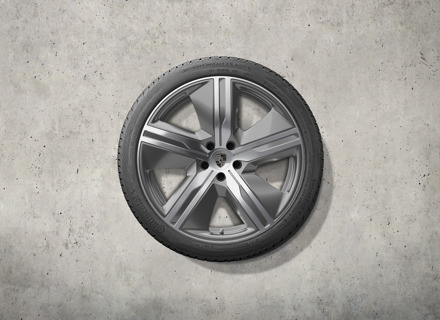 Set di ruote e pneumatici invernali da 22" Macan dal design esclusivo, argento platino. Porsche Macan-e - 95C044600M