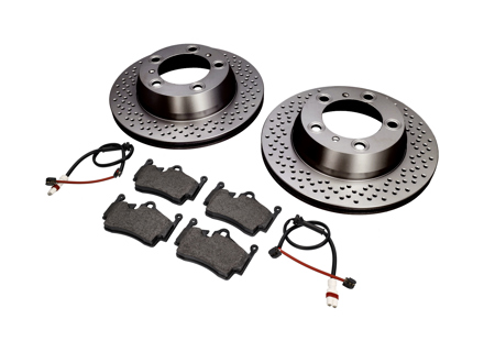 REAR Brake Pads and Brake Disc Package Porsche 987 Boxster / 987C Cayman GEN 2 - 98735240101, 98735293903, 98761267601, 90026904701, 99907340201, 99635295901