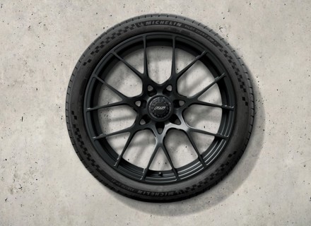 20'/21' 911 GT3 RS Forged aluminium alloy black (Satin-Gloss) wheel set without tyres. Original Porsche - 992044681CH