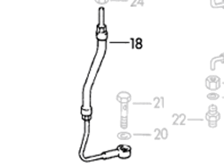 Inlet oil line. Porsche 356 - PCG07818, 53907818