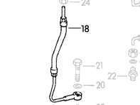 Inlet oil line. Porsche 356 - PCG07818, 53907818
