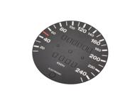 Snelheidsmeterschaal voor omrekening van mijlen naar km/u. Mechanisch. Porsche 911 1975-1983 - 93064153300 - 911886-03
