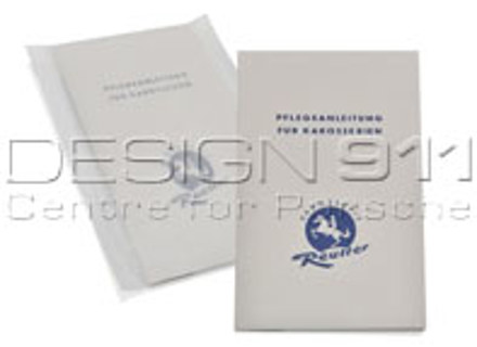 Note on maintenance in GERMAN. Porsche 356 Knickscheibe/Pre A (1950 to 1955) - PCG475510 Note on maintenance in GERMAN. Porsche 356 Knickscheibe/Pre A (1950 to 1955) - PCG475510