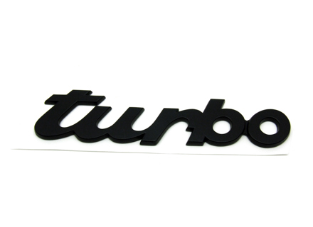 Turbo - Zwarte badge. Porsche 964 (965) 1989-94 - 9305593170270C, 930.559.317.02.70C