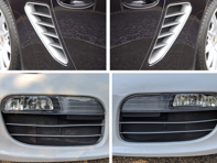 Front bumper radiator and side vent wire mesh kit Porsche 987.1 Boxster