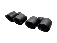 Escape Deluxe Quad-Style Tail Pipes, en acabado Satin Black. Porsche 997.2 Carrera - 99711115130, 99711135130, 99711198330, 99711199130, 99711135230, 99711198430, 99711199231, 99711199240, 99711199140, 99711115230