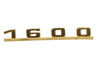 Rear badge '1600', Gold. Porsche 356 - 64455931100 Rear badge '1600', Gold. Porsche 356 - 64455931100