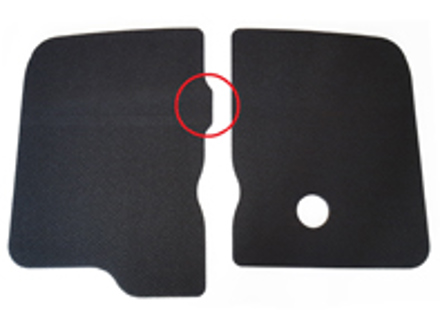 Front bonnet insulation mats. Porsche 944 1985/2 model onwards - 1117, 477863771, 94455677201