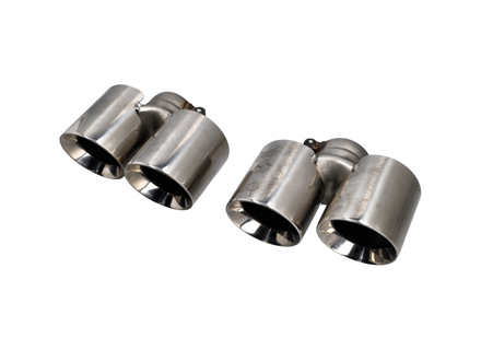 DesignTek Sorties d'échappement inox poli pour Porsche 997 - 99711198210, 99711198211, 99711115200, 99711115201, 99711115100, 99711115101, 99711198110, 99711198111